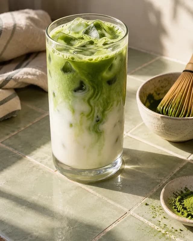 iced matcha latte