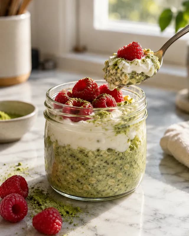 matcha overnight oats